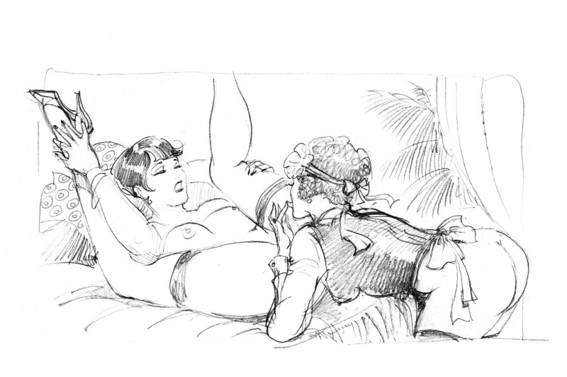 Эротические ретро рисунки карандашом