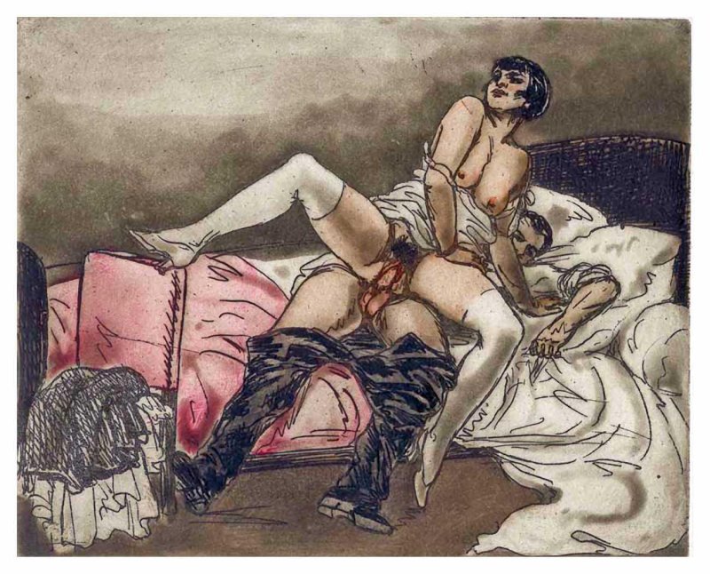 Эротические рисунки ретро