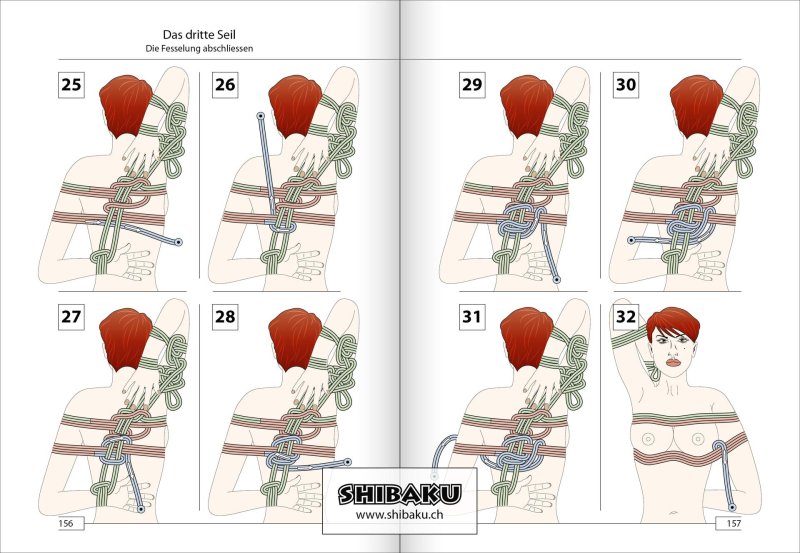 Шибари схема связывания