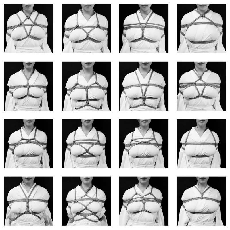 Обвязка груди шибари