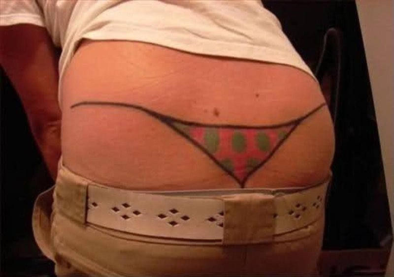 Тату на попе для девушек