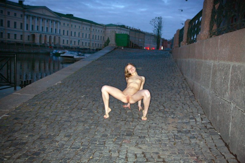 Irina bruni totally naked at public streets