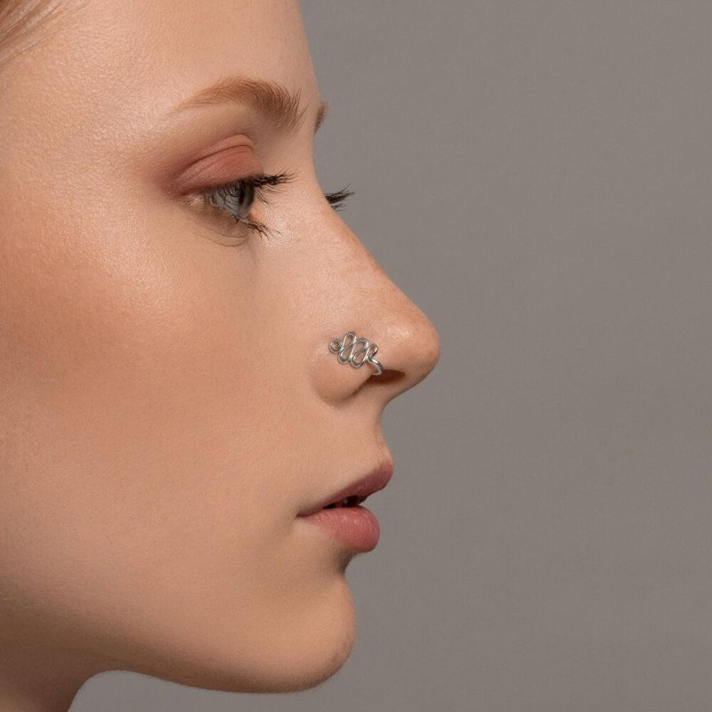 Серьга для пирсинга носа