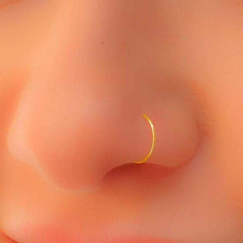 Кольцо в нос золото