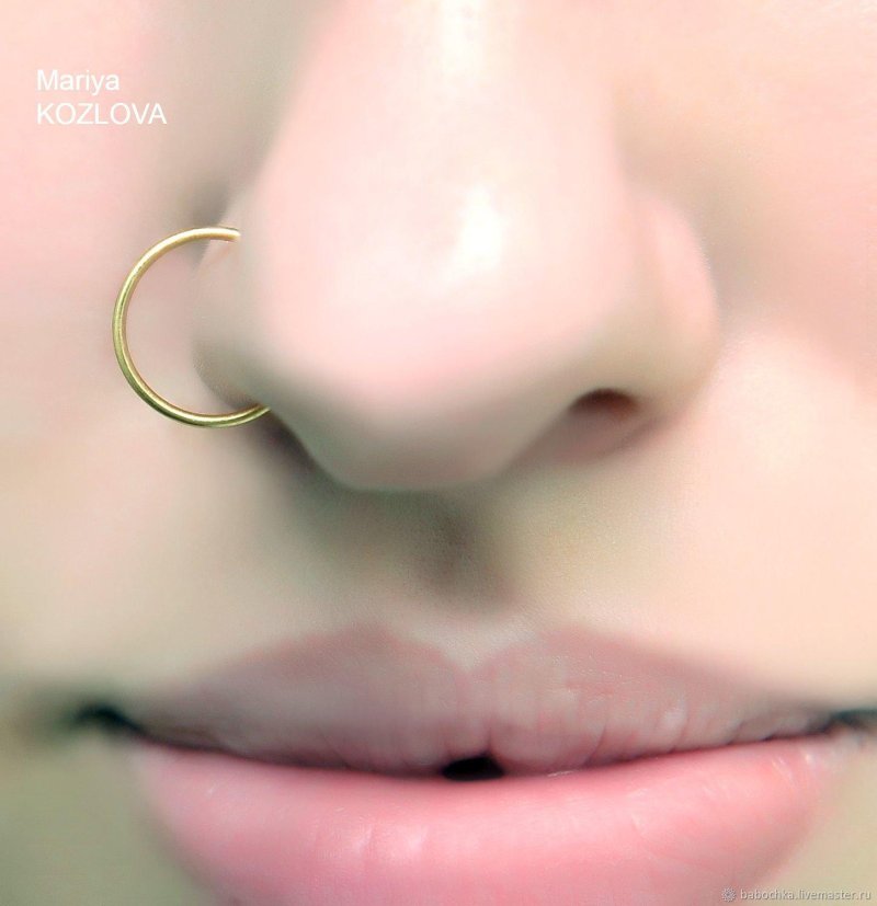 Кольцо мм в нос септум