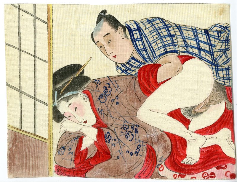 Японская эротическая гравюра сюнга