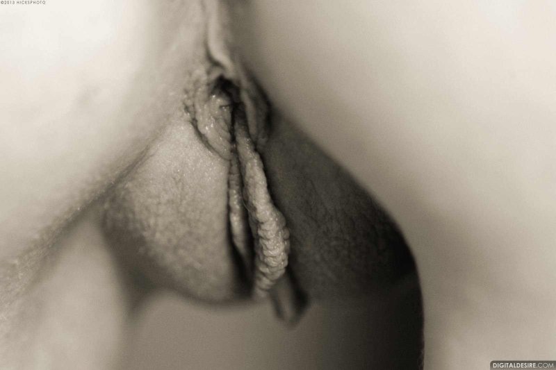 Красивая писечка черно белая