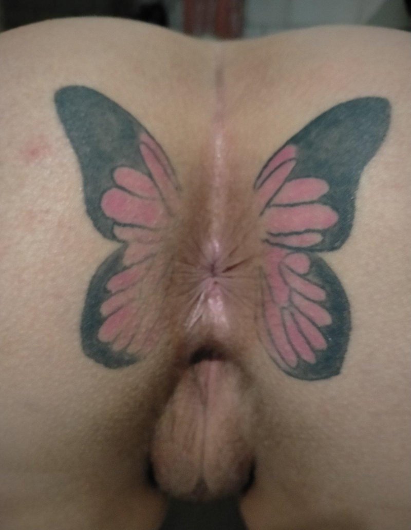 Бабочка на анусе