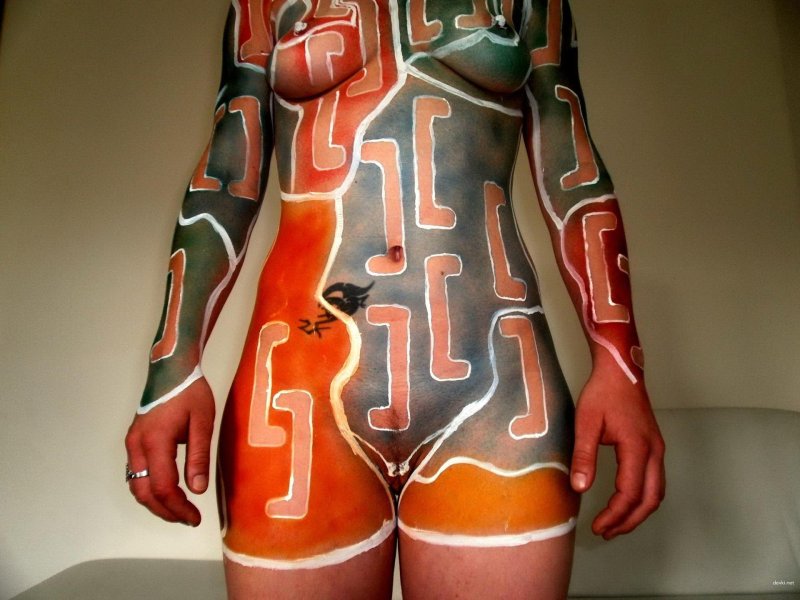 Порно бодиарт