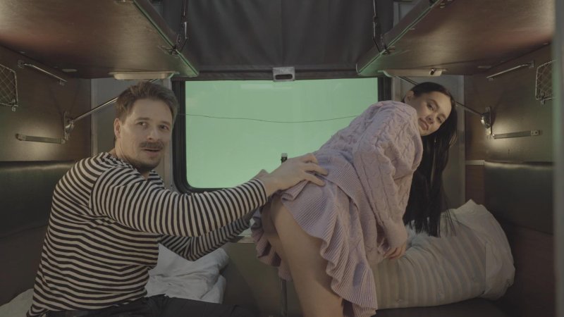 Секс в купе поезда