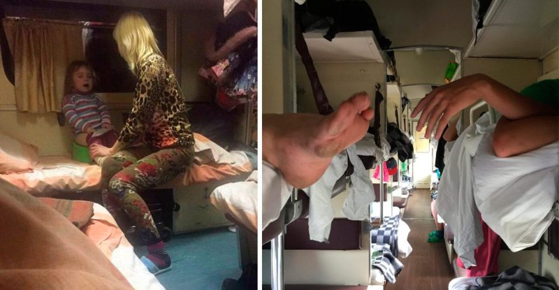 В поезде плацкарт