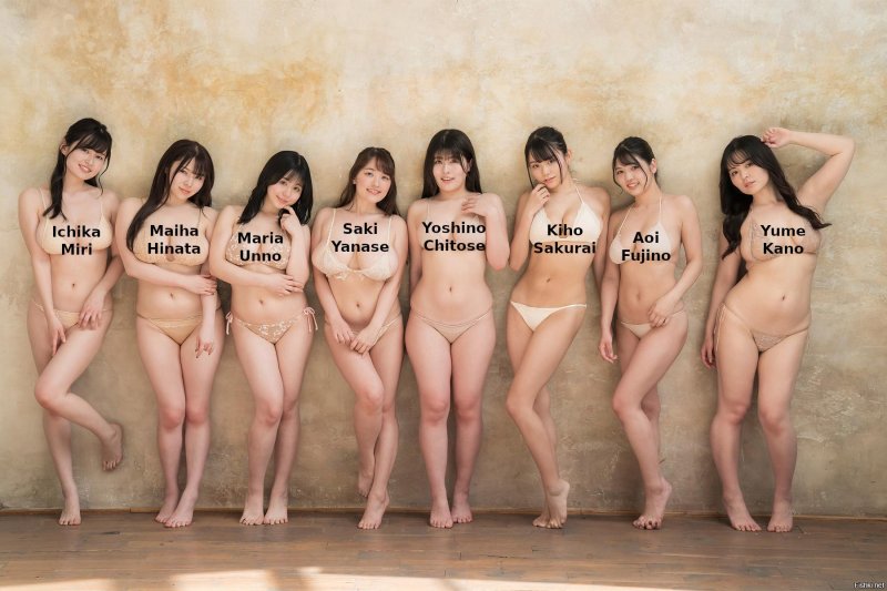 Групповое голых японок