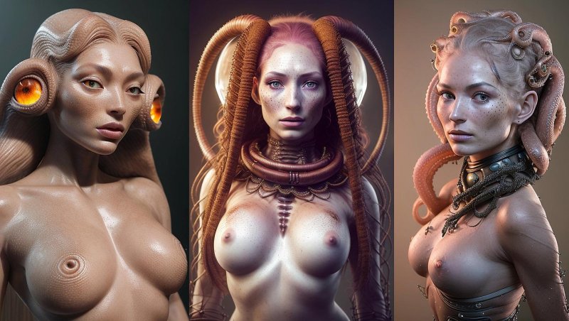 Голые женщины инопланетянки