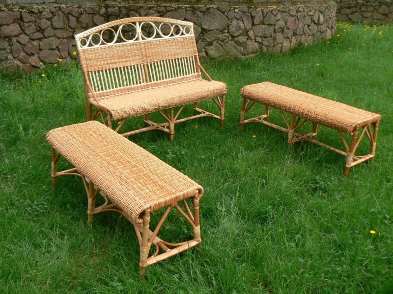 Плетеная мебель для дачи