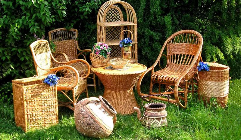 Плетеная мебель из ивы