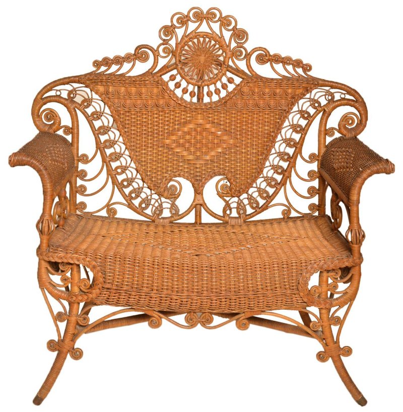 Антикварная плетеная мебель