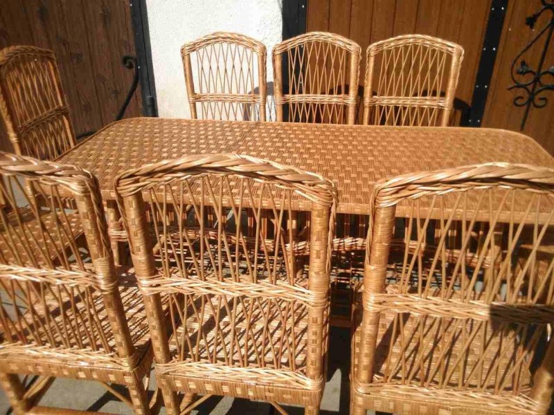 Плетение мебели из ротанга