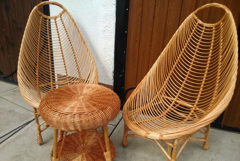 Мебель из ивовой лозы