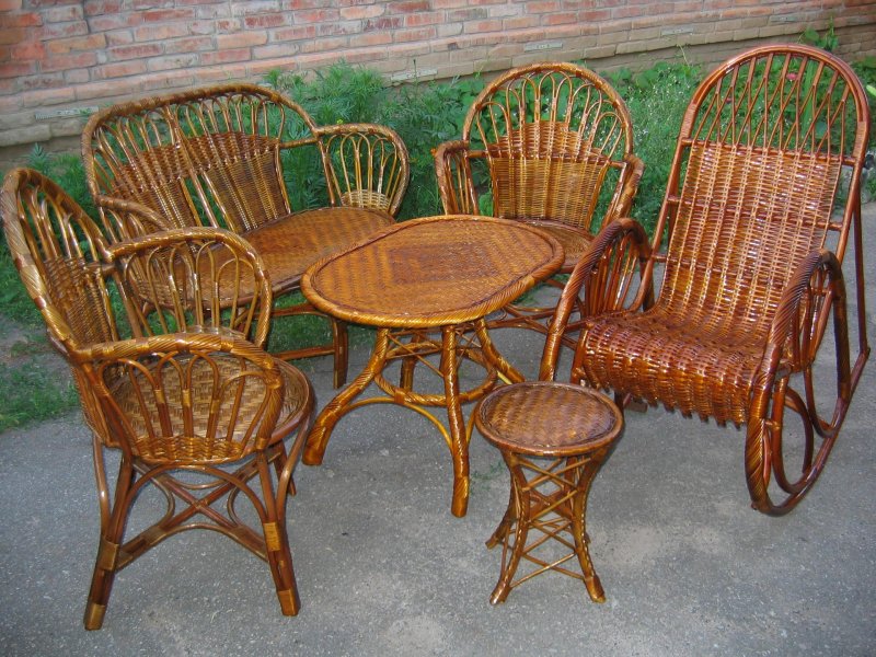 Садовая мебель из лозы