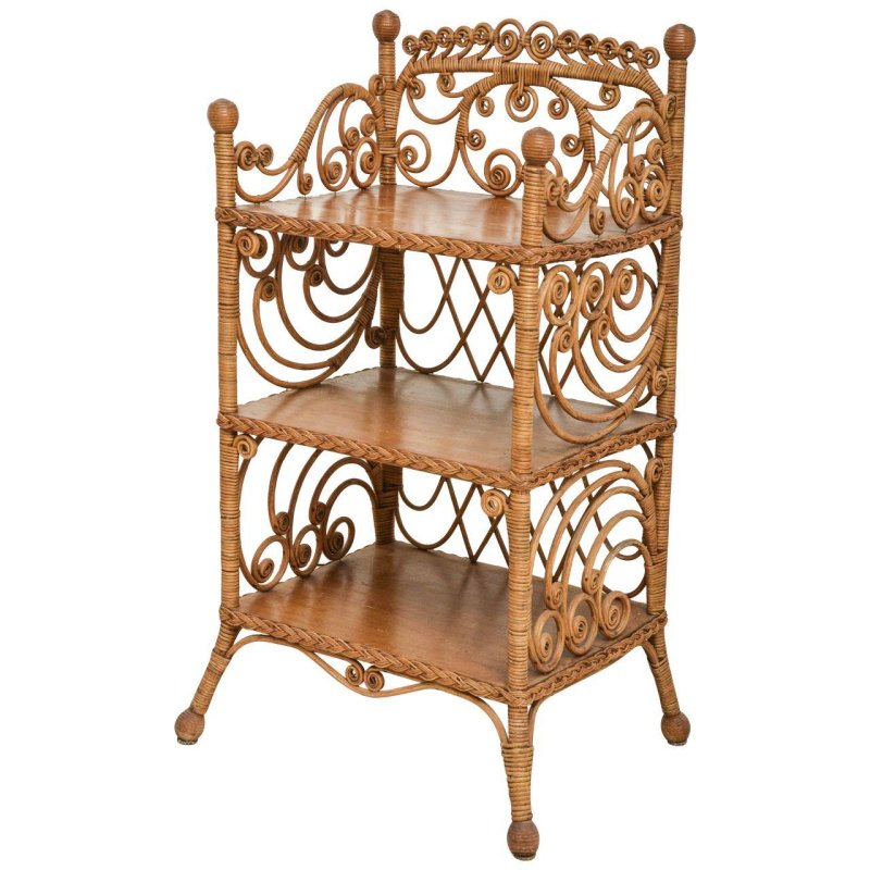 Плетеная этажерка