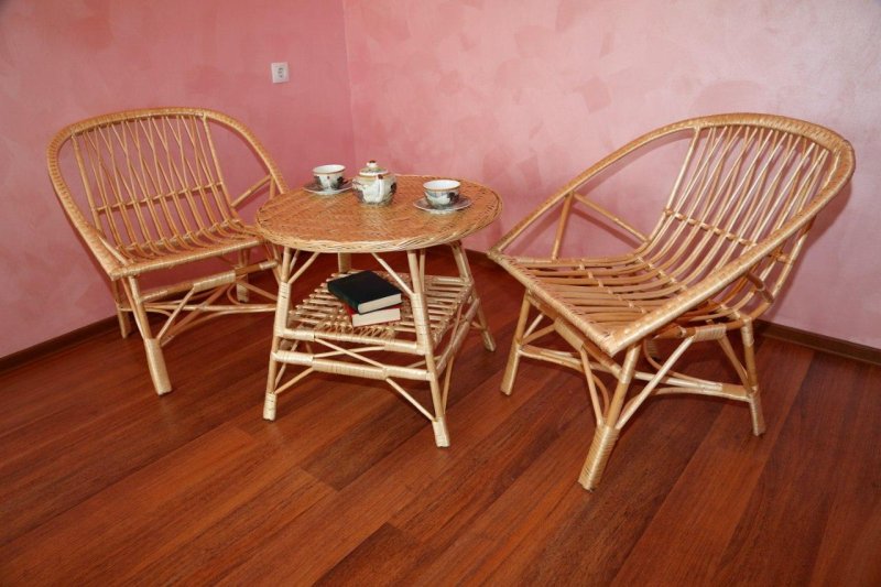 Плетеная мебель для дачи