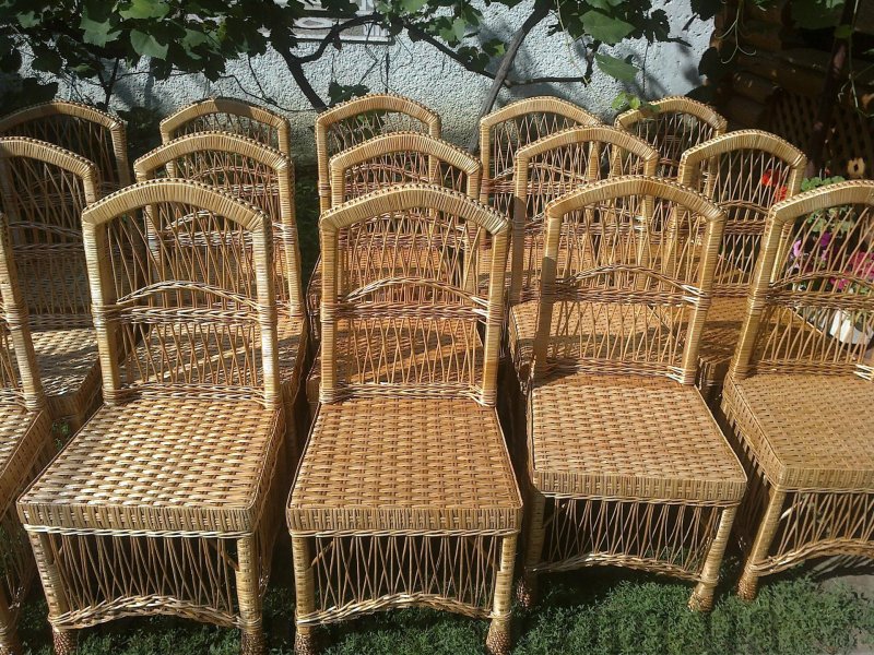 Плетёная мебель для дачи из лозы