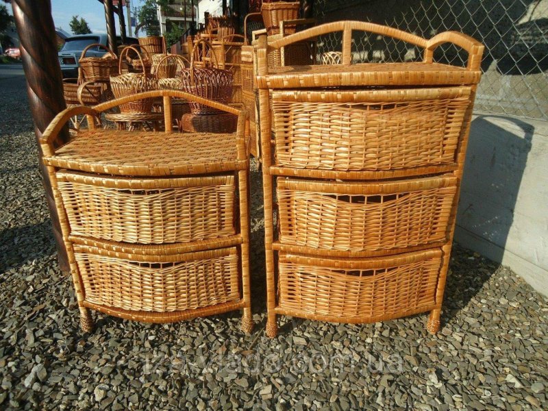 Комод плетеный из лозы