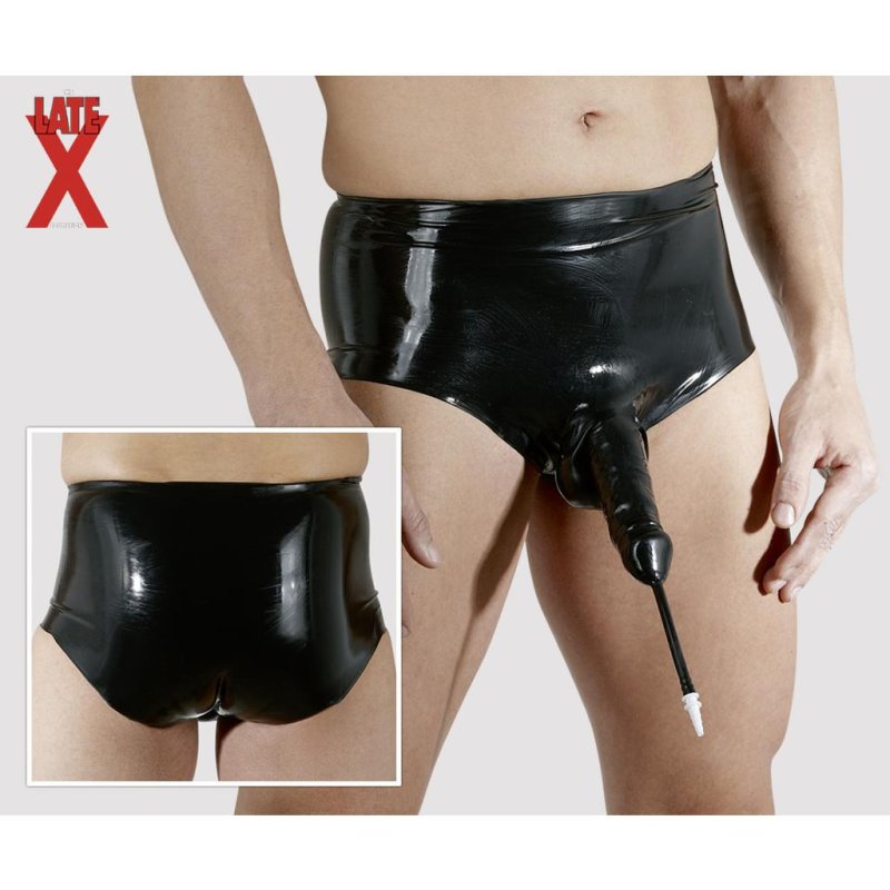 Латексные трусики с членом