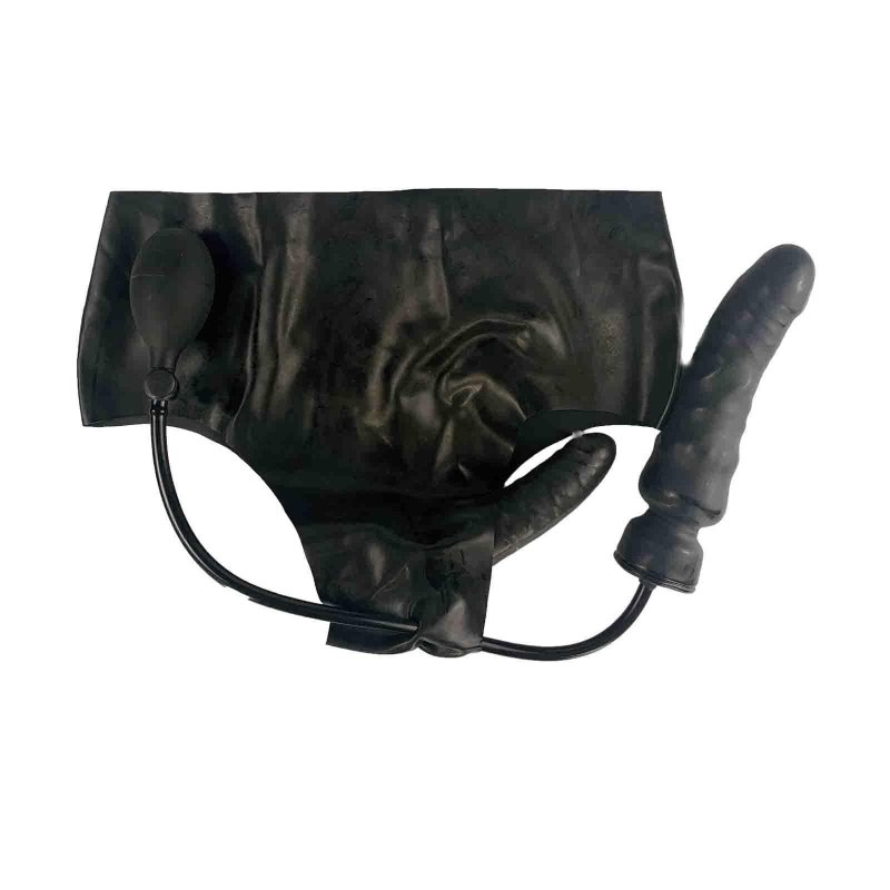 Латексные трусы с пробкой