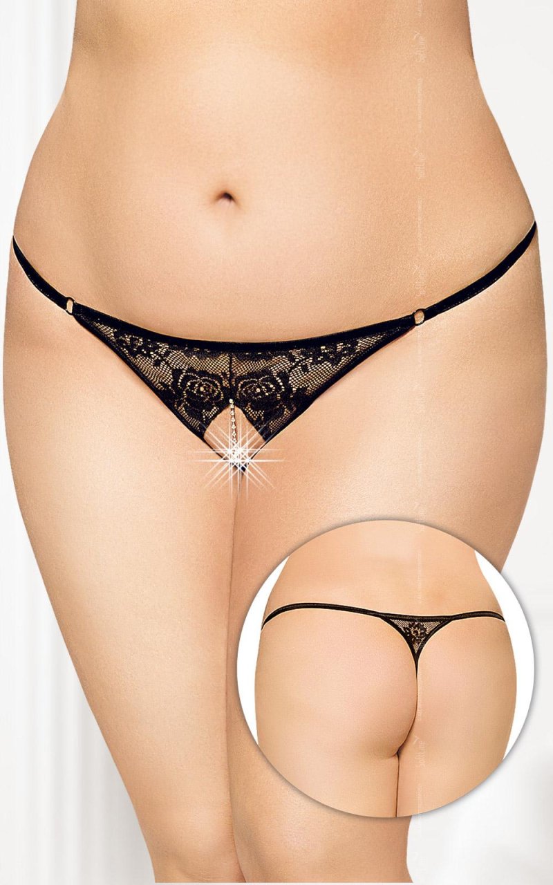 Трусики с прорезью softline артикул // m/l бел