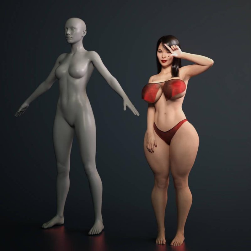 Моделька женщины д