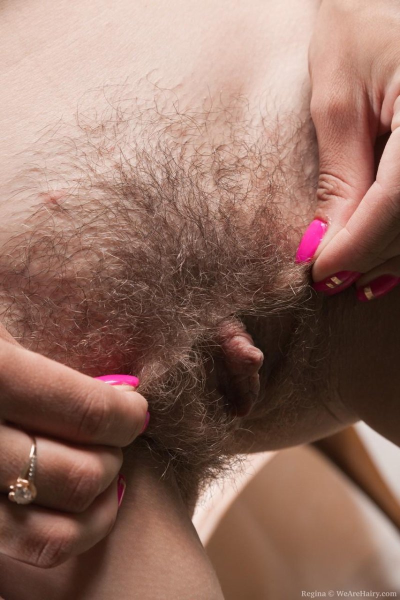 Очень волосатая киска