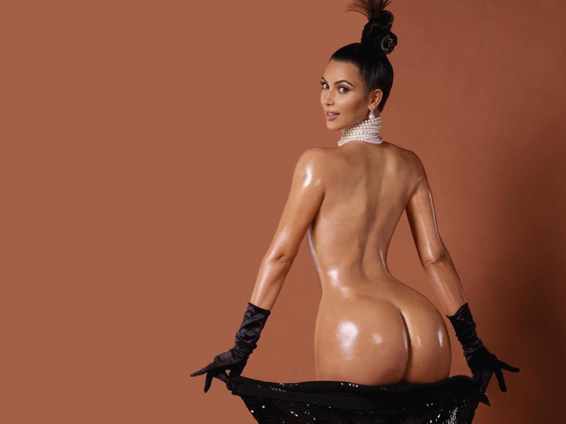 Ким кардашян голая в масле