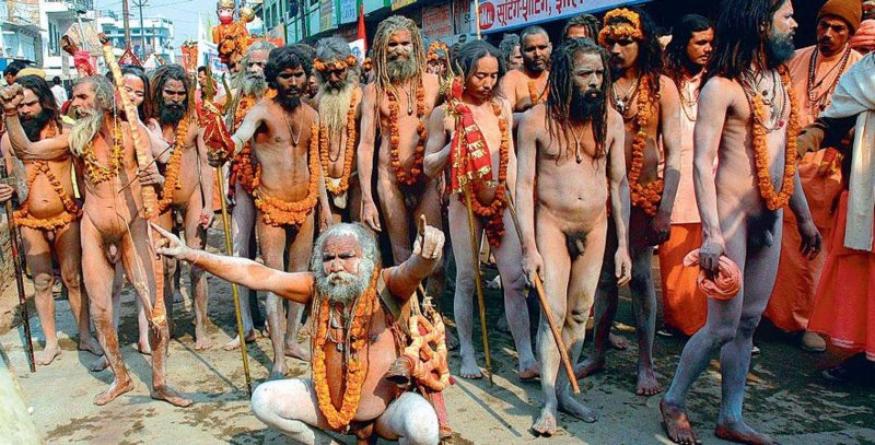 Харидвар кумбх мела голые садху