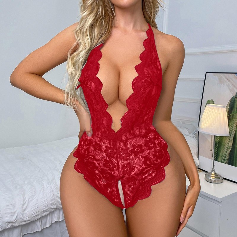 Кружевное эротическое боди
