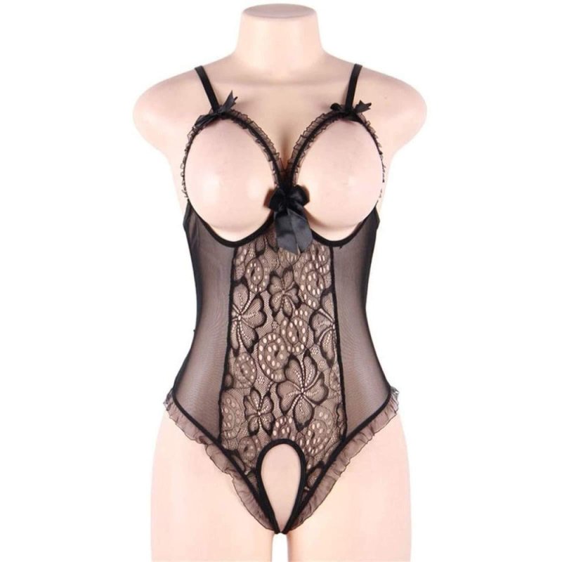 Боди с открытыми сосками