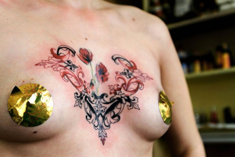 Татуировки на женских сосках