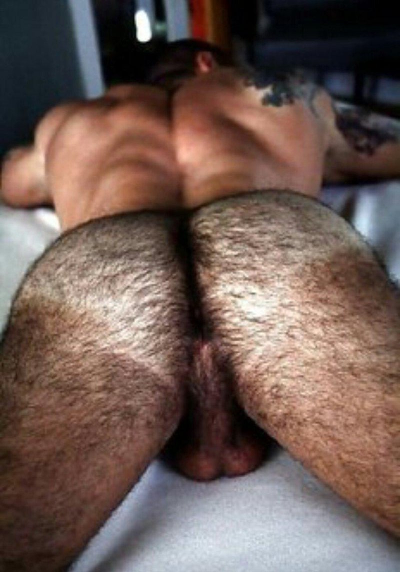 Мужская волосатая задница