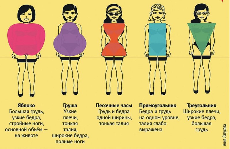 Типы женского телосложения