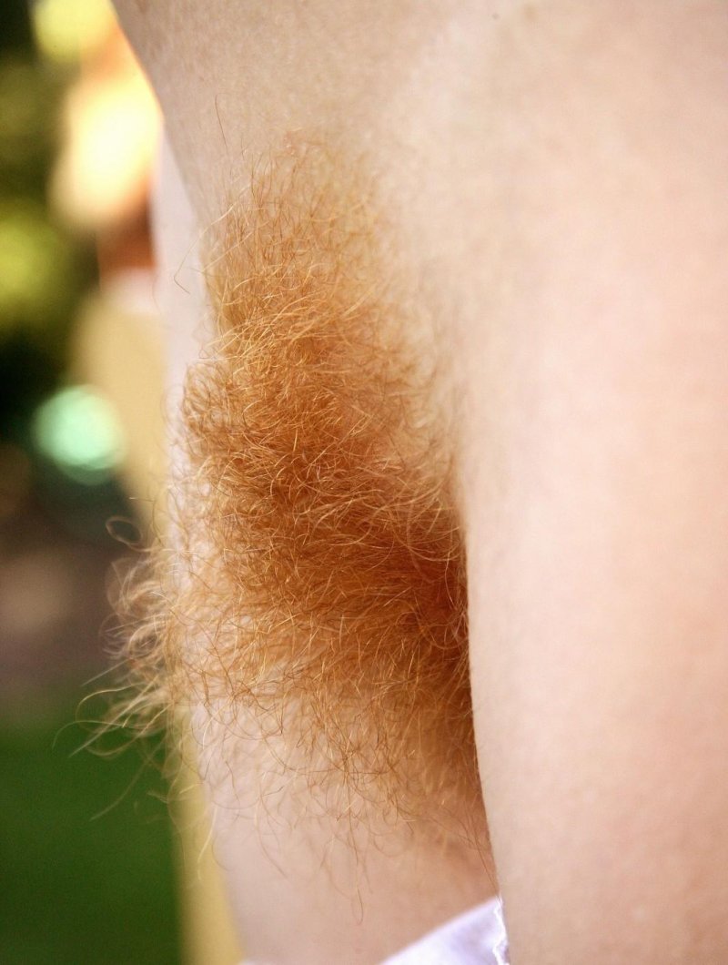 Какого цвета волосы на лобке у рыжих