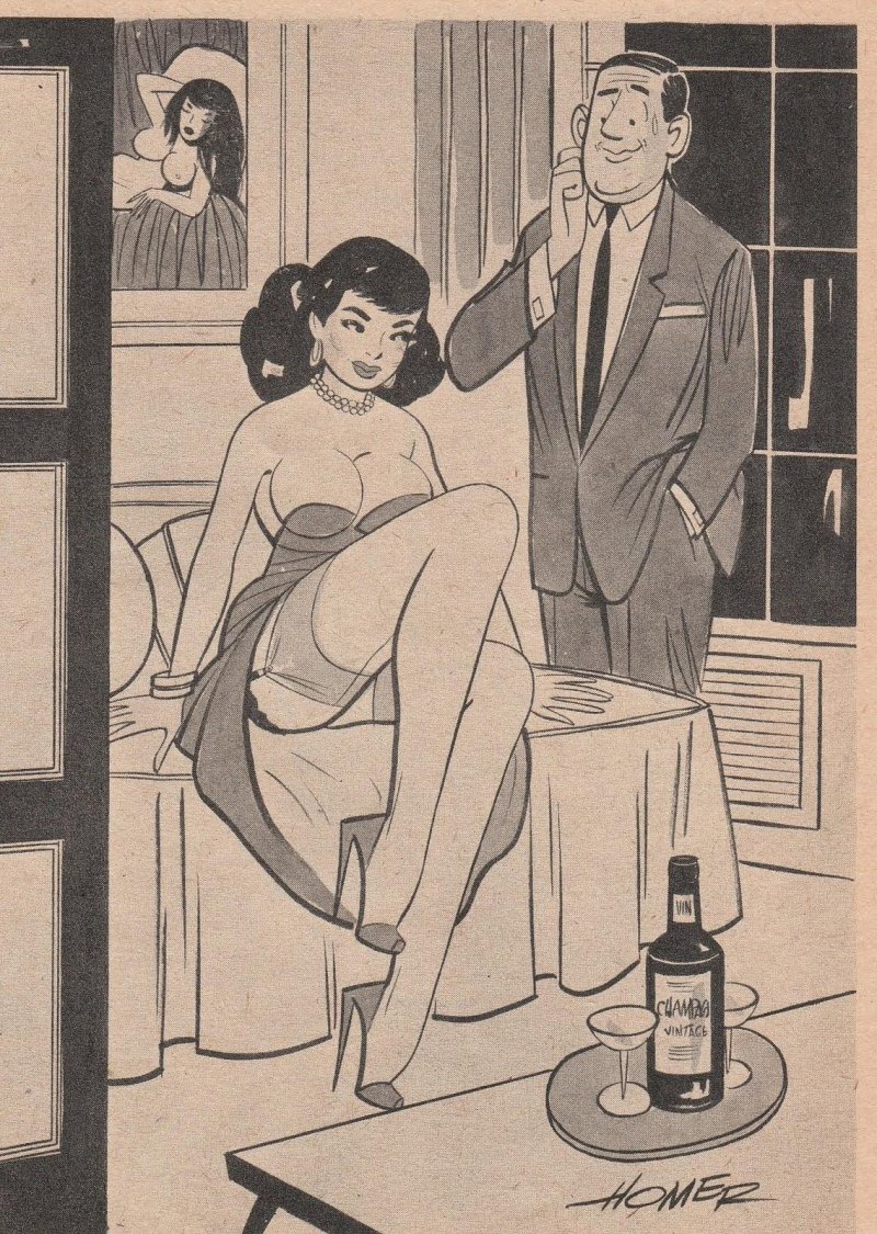 Эротические комиксы в ретро стиле