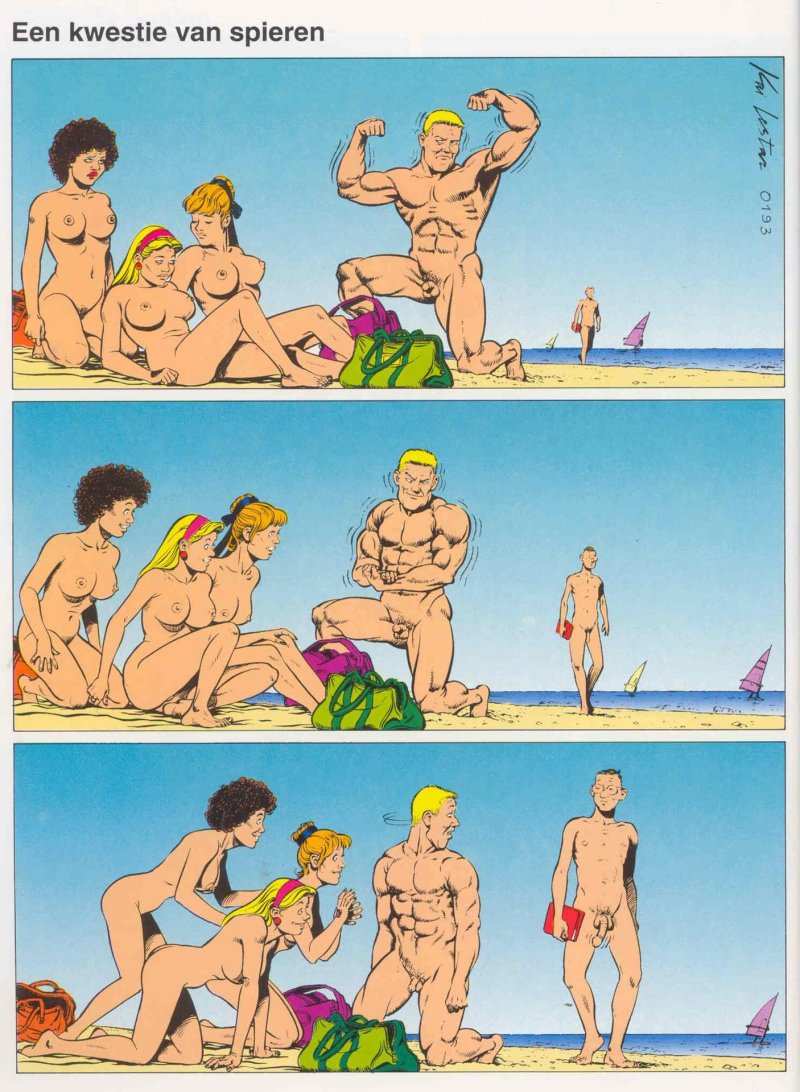 Эротические карикатуры на пляже