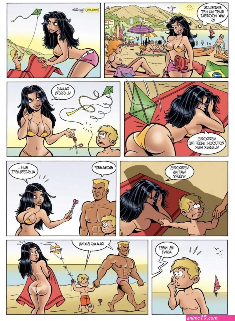 Комикс пляж