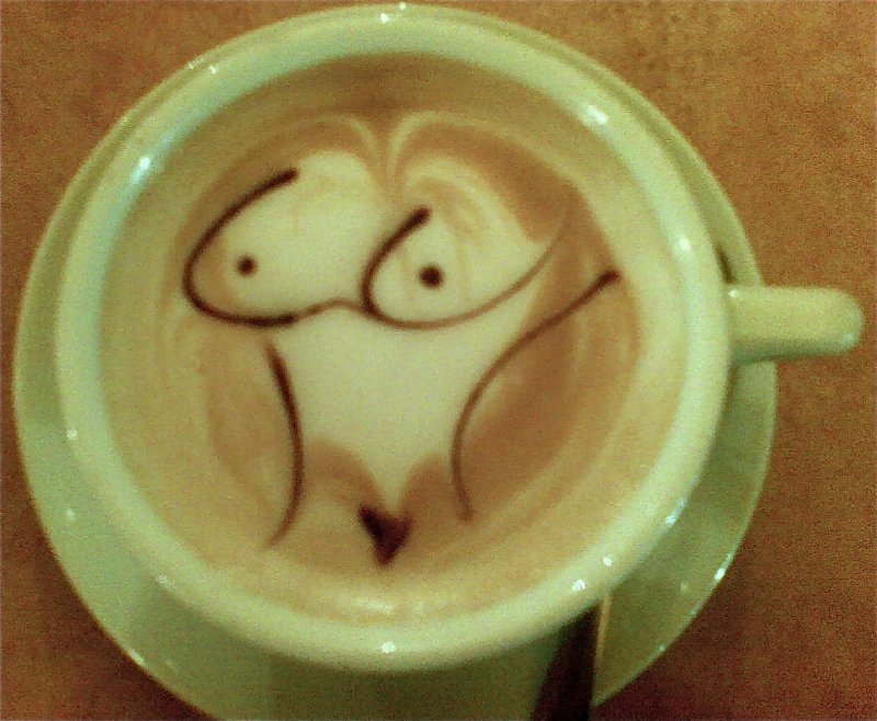 Кофе с рисунком