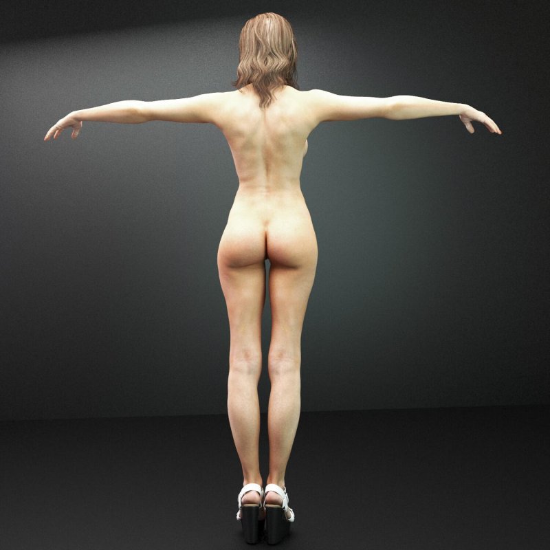 Голая женщина в полный рост