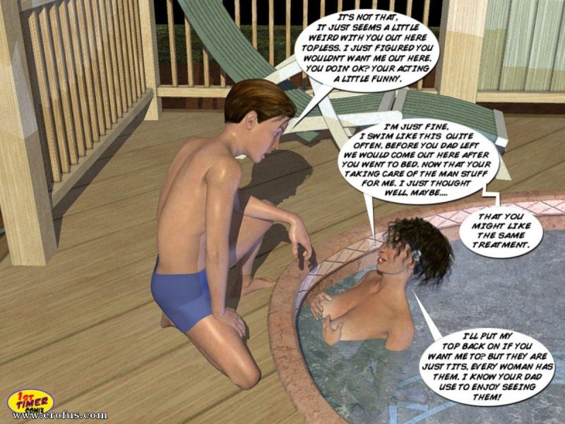 Мамки у бассейна инцест