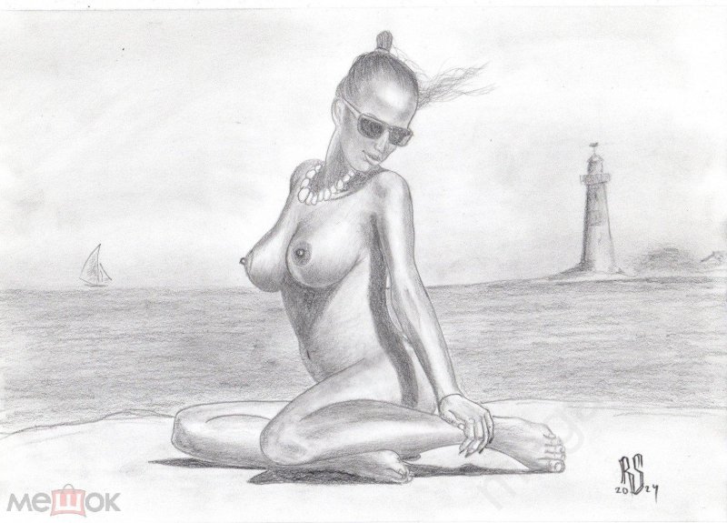 Рисунки карандашом голые девушки