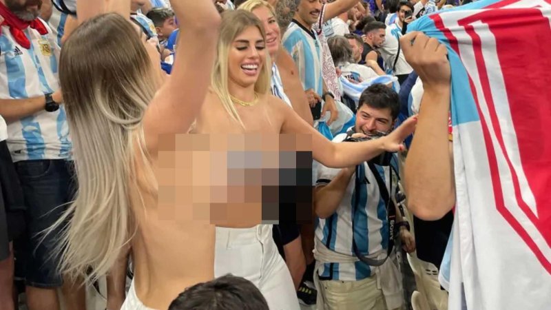 Фанатки аргентины на финале