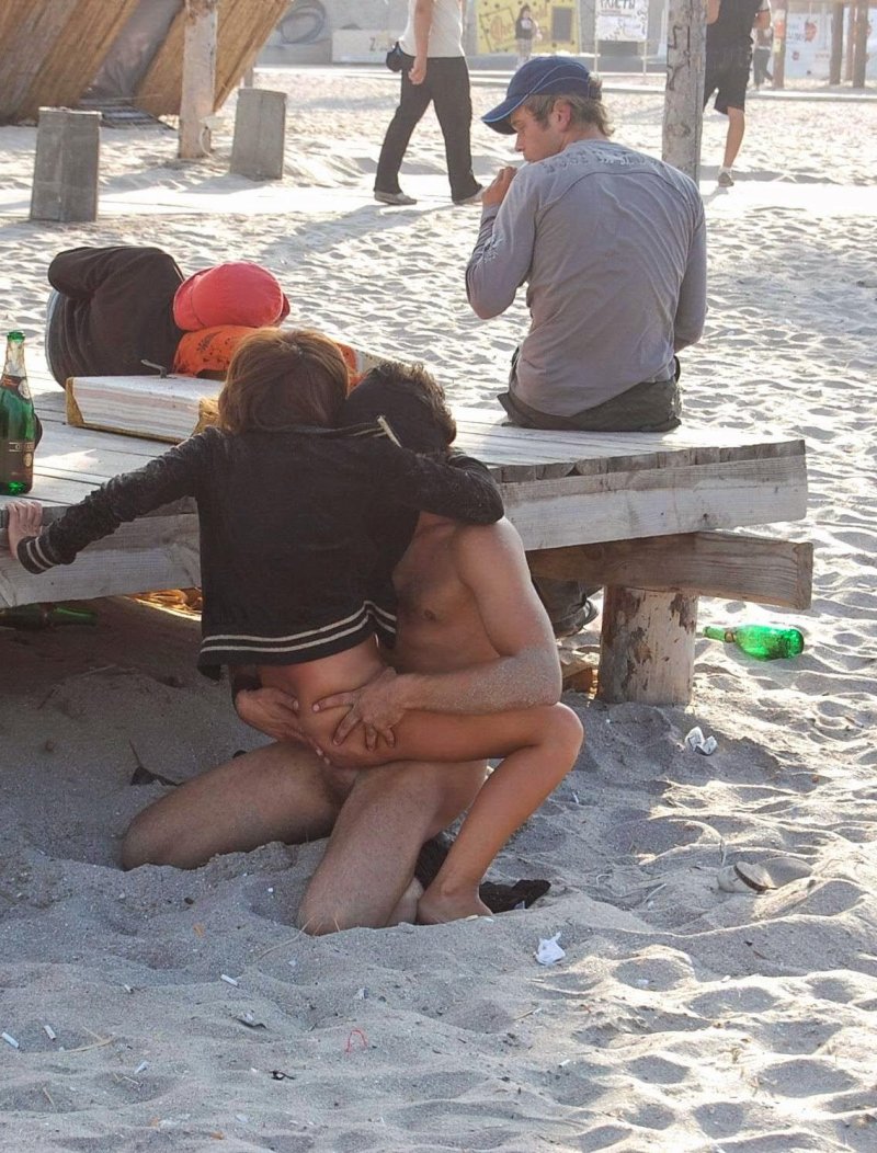 Секс на пляж