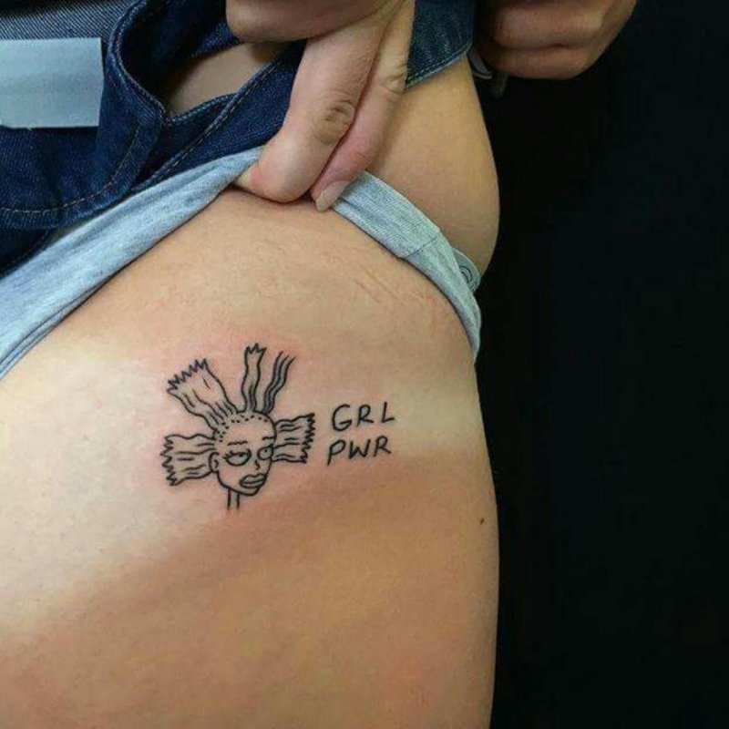 Тату на попе